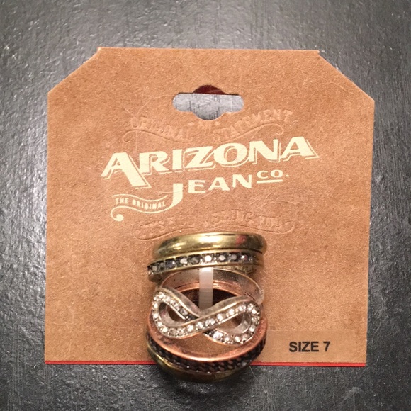 Ring Set of 5 - size 7 - Picture 3 of 7